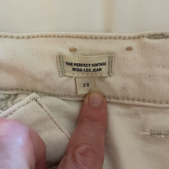 Madewell Perfect Vintage Wide Leg Jeans Sz 28 - Picture 4 of 4
